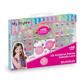 Kit de Pulseiras My Style Deluxe Coleção Love Multikids - BR2140