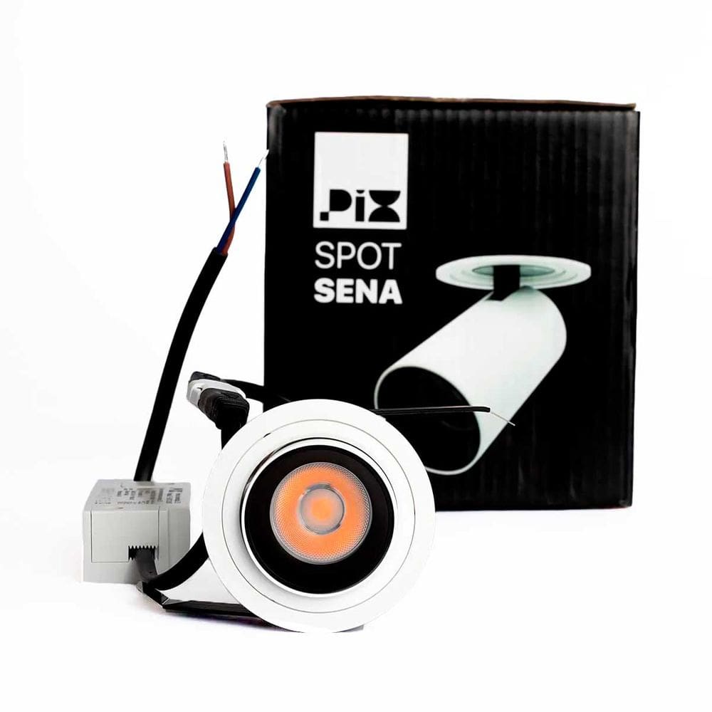 Spot LED Sena 6W Branco 3000k Quente Pix