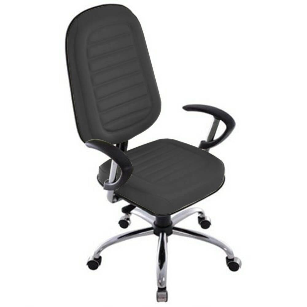 Cadeira para Escritório Presidente Gomada Linha Blenda Preto