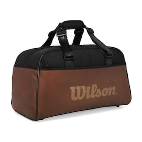 Bolsa Wilson Esportiva Super Tour Pro Staff V14 Duffle Preta e Marrom