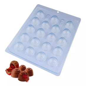 Kit 2 Formas Chocolate Simples Bombom Cereja Caracol 13g Bwb 132