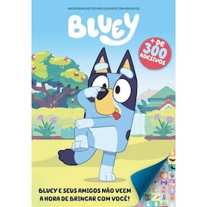 Bluey Megaprancheta para Colorir com Adesivos 01