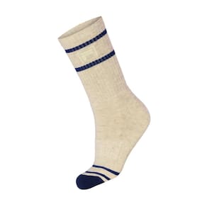 Meia Fila Glam - 39 ao 43 - Off White e Marinho