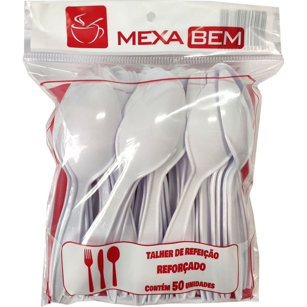Colher Refeicao- Master- Off White C/20X50 Un.(Mexa Bem)