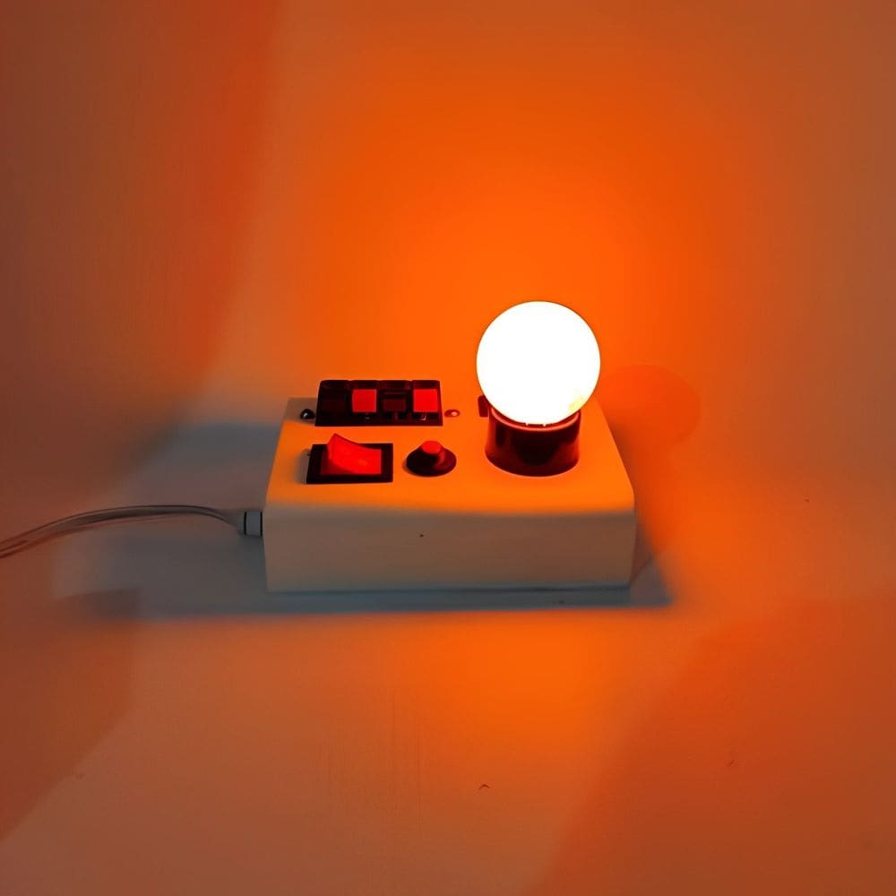 Lâmpada LED 220V Mini Bulbo G45 1W Laranja CTB