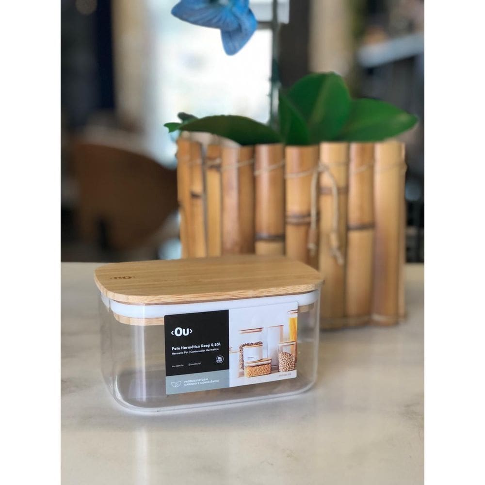 POTE HERMETICO KEEP 0,65L NATURAL -Ou