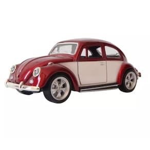 Fusca Beetle Bicolor C/ Rodas Esportivas 1:32 Bordo