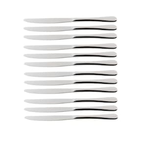 Jogo Faca De Sobremesa Bistrô Inox Brinox Kit 12 Peças