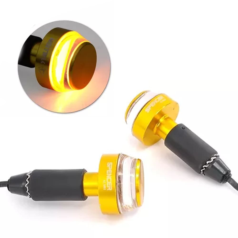 Peso Guidão Esportivo Dourado Com Led (Spencer)