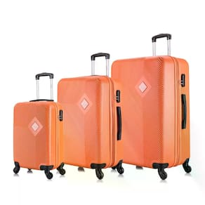 Kit malas de viagem pequena, média e grande rodas 360 Zug Laranja Swiss Move
