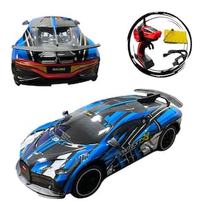 Carrinho Corrida Drift Controle Remoto Rc 2.4g 25km/h Azul