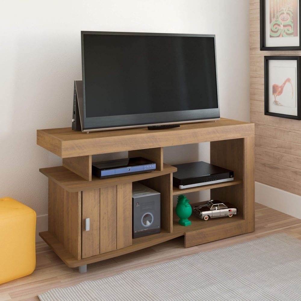 Rack Royal Para Tv 50" com 3 Nichos e 1 Porta