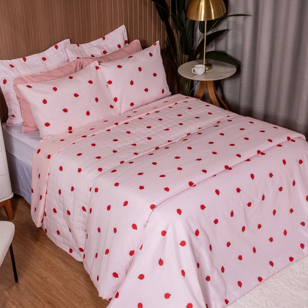 Jogo de Lençol Essencialle Solteiro 2 peças Joaninha