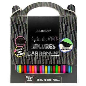 Lápis de Cor Carbon Line 50 Cores - Leo&Leao