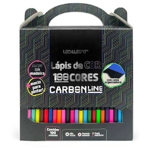 Lápis de Cor Carbon Line 100 Cores - Leo&Leao