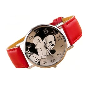 Relógio De Pulso Analógico Regulável Com Personagem Mickey