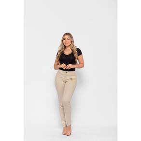 Calça 7831 Bege Claro Skinny Bella Canvas [F075]