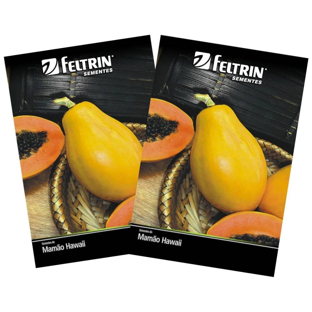 2X Sementes de Mamão Papaya Hawaii (Ouro) FELTRIN