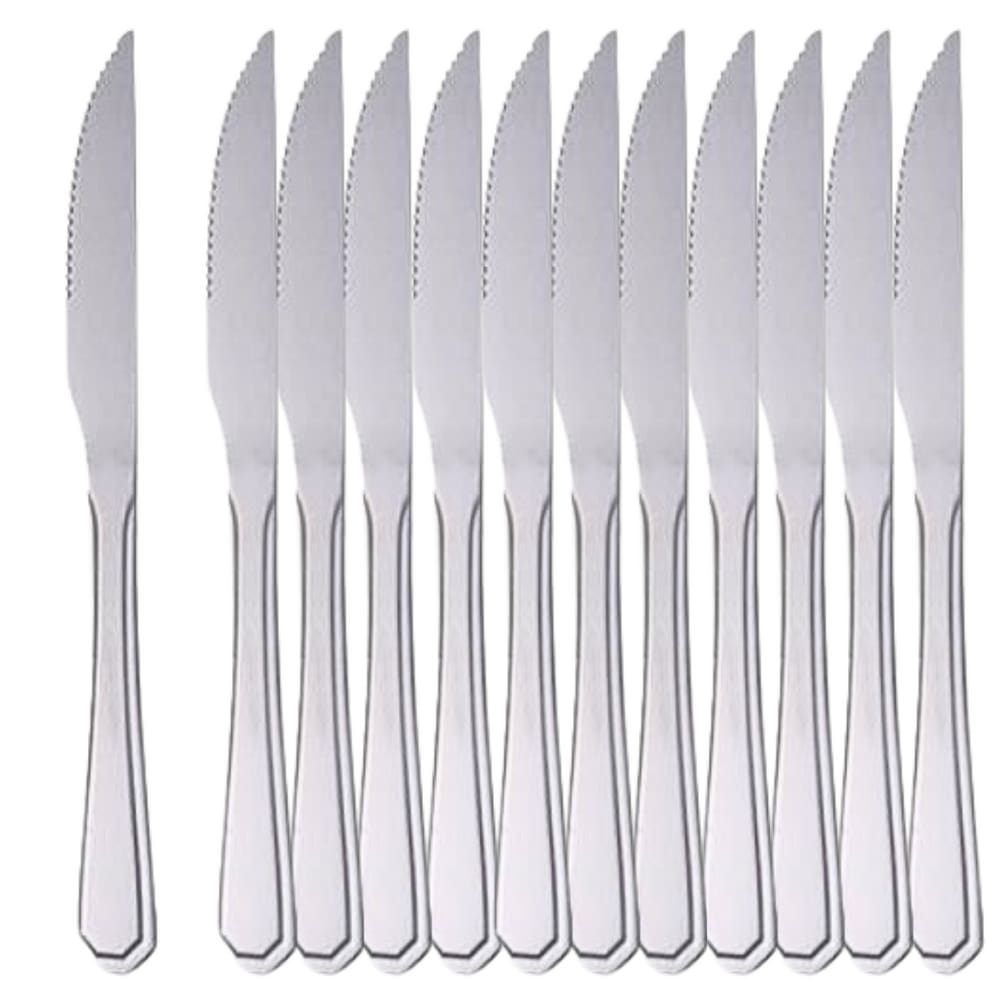 Faca Inox Premium De Churrasco Atenas 12 Peças - Ad