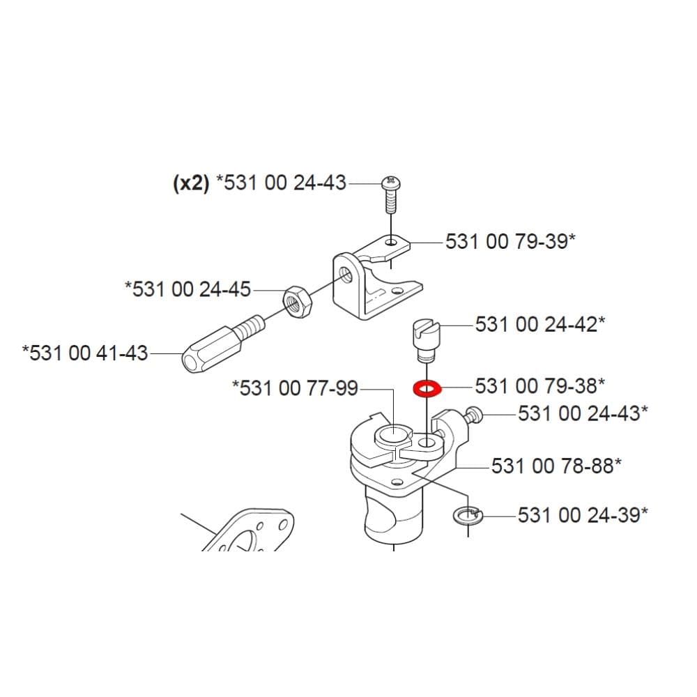 Arruela Trava Carburador Roçadeira Husqvarna 143r