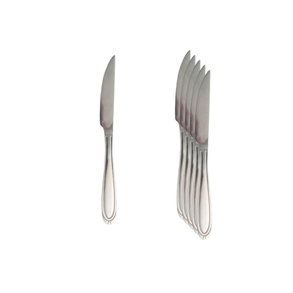 Kit Faca De Churrasco Monaco Em Inox 6 Peças - Ad
