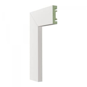 Kit com 5 Barras Guarnição Mdf 501 Moldufama 15mmx5cm Metro Linear 12m Branco