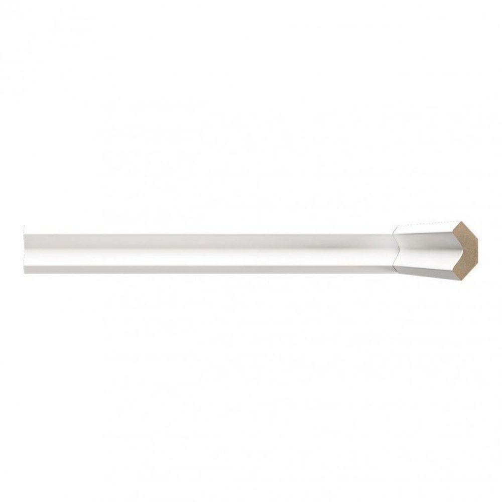 Kit com 20 Barras Arremate Mdf 280 Moldufama 12mmx2,8cm Metro Linear 48m Branco