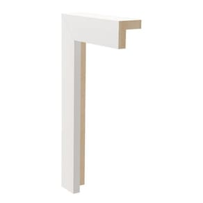 Kit com 3 Barras Arremate Mdf 250 Moldufama 15mmx2,5cm Metro Linear 7,2m Branco