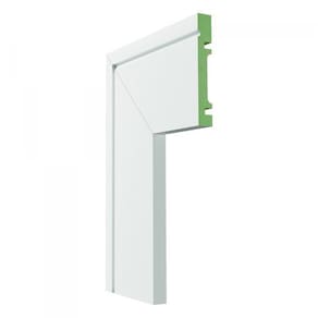 Kit com 20 Barras Guarnição Mdf 1003 Moldufama 15mmx10cm Metro Linear 48m Branco