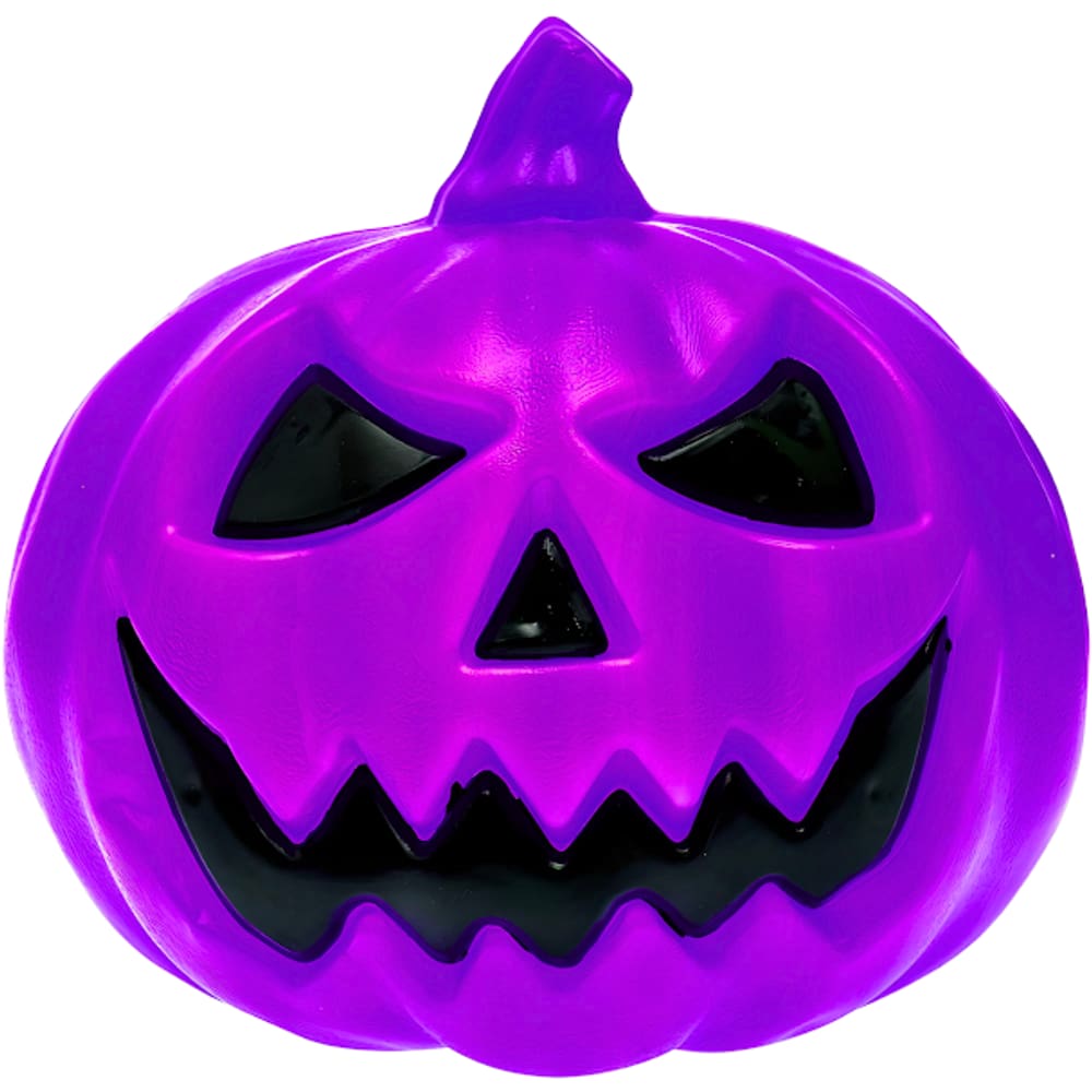 Abobora Roxa Enfeite Halloween 17 Cm Decorativa Dia Bruxas