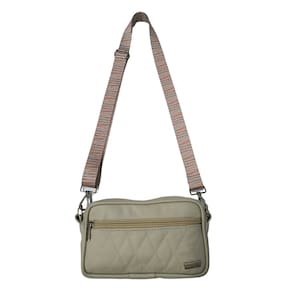 Bolsa Feminina Transversal Couro Bege - Coutre Bolsas