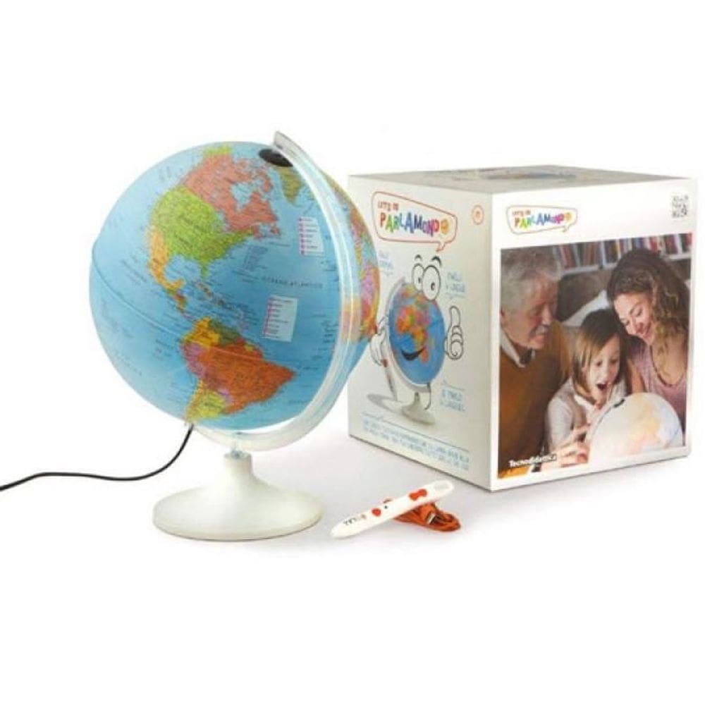 Globo Terrestre Com Luz Parlamondo 30cm - Tecnodidattica