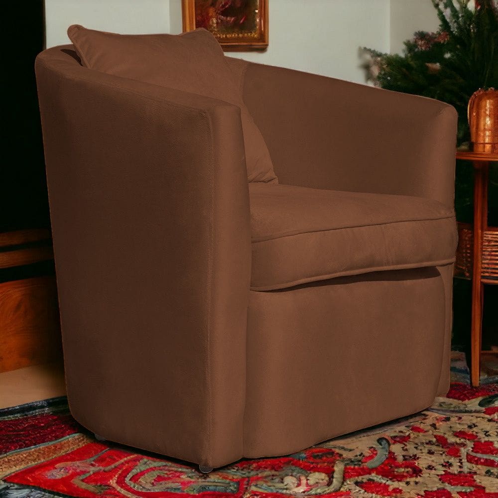 Poltrona Decorativa Alana Veludo Terracota - Londrilar