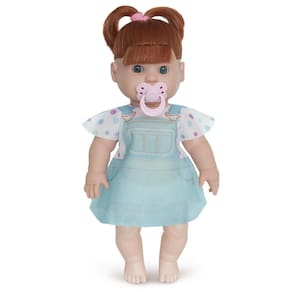 Boneca Coleção Danadinhas Ruiva Com Chupeta Menina Milk 34cm
