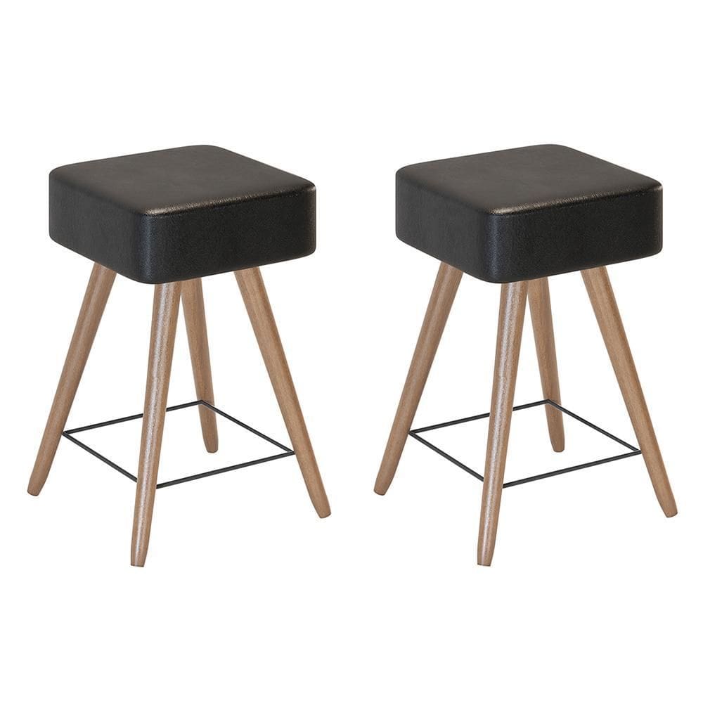 Kit 2 Banco Banqueta Rio Baixa 50cm Couríssimo - Salaone