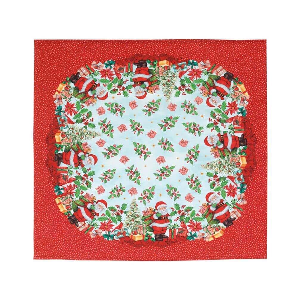 Toalha de Mesa Natal Clean Renova Estampado 78cm x 78cm - Dohler