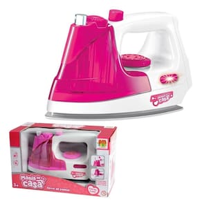 Brinquedo Infantil Ferro De Passar C/Luz Som E Spray De Água