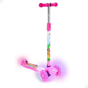 Patinete Para Crianças Até 40kg Ajustavel Princesas Dm Toys
