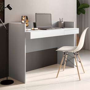Escrivaninha Mesa para Computador Telasul Versa Home 1 Gaveta Branco - Telasul