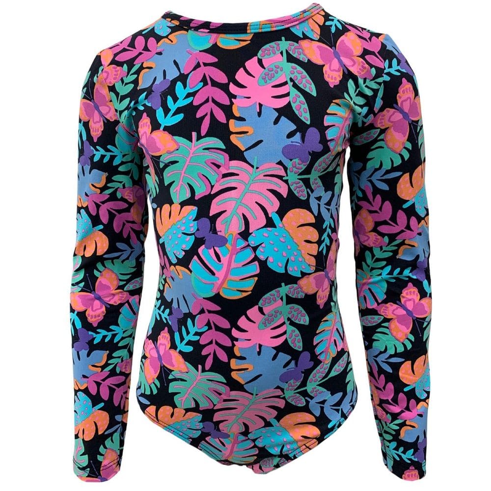 Maiô Infantil Florido Neon Proteção Solar Uv 50 Juvenil Kids Praia Piscina Natação Banho Nadar