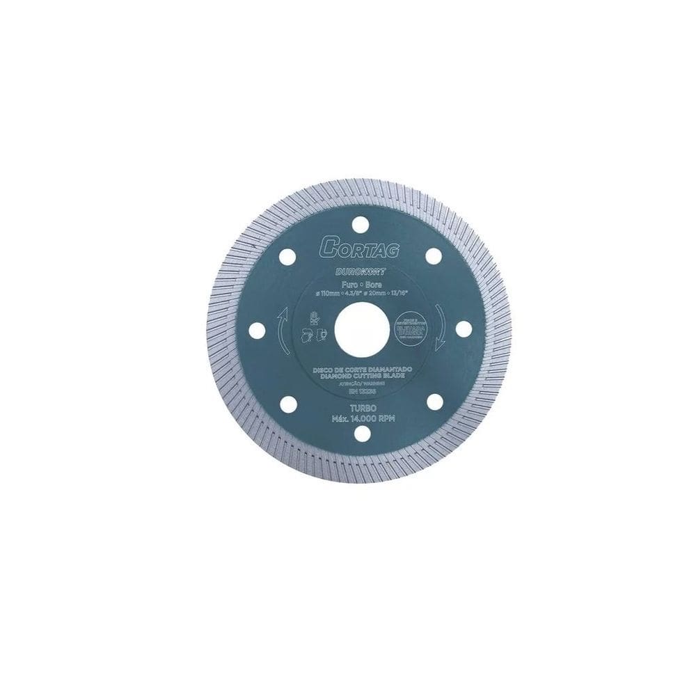 Disco Diamantado Pisos e Revestimentos Durokort 4.3/8" - Cortag