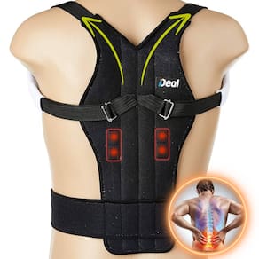 Colete Corretor Postural Masculino Feminino Unissex Magnético Preto
