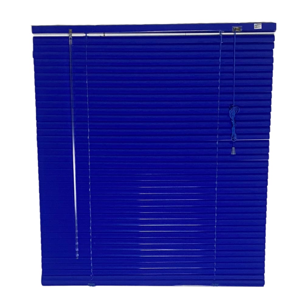 Persiana Horizontal Aluminio 25mm Azul 160 (L) x 160 (A) cm Cortina C/ Kit de Instalação 1,60 x 1,60