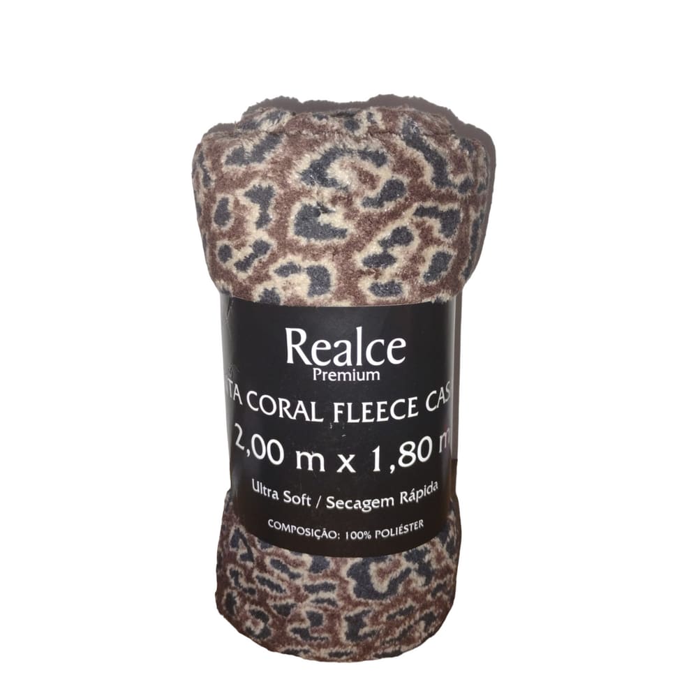 Manta Coral Fleece Casal estampada 2,00mX1,80m - Sultan