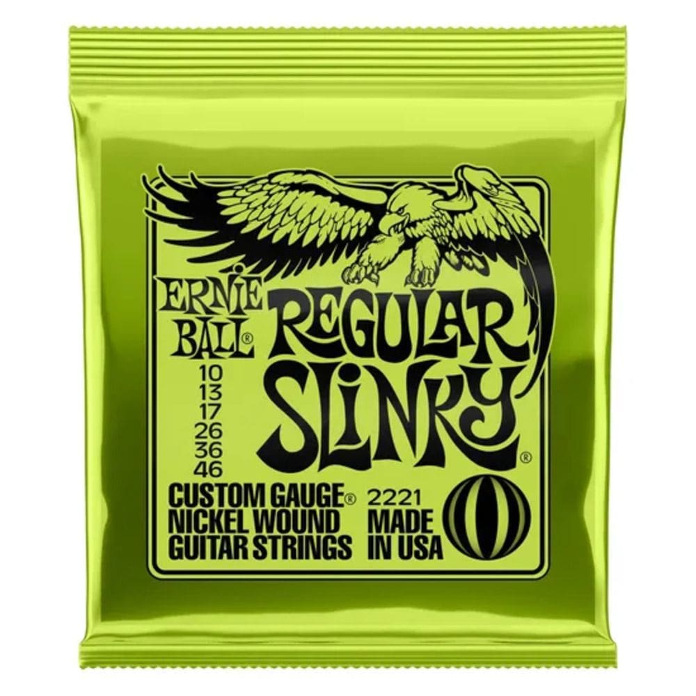 Encordoamento para Guitarra 0.10 Niquel Regular SLINKY 2221 Ernie BALL