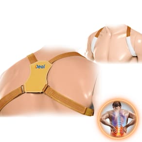 Colete Corretor Postural Unissex Masculino Feminino Bege Simples