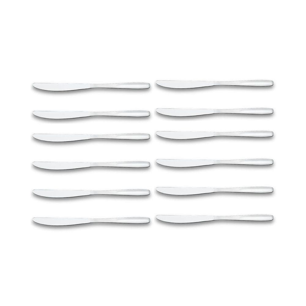 Jogo Faca De Sobremesa Solaris Brinox Inox Kit 12 Peças