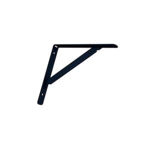 Cantoneira Mão Francesa Preta 20 Cm Presto Para Estante