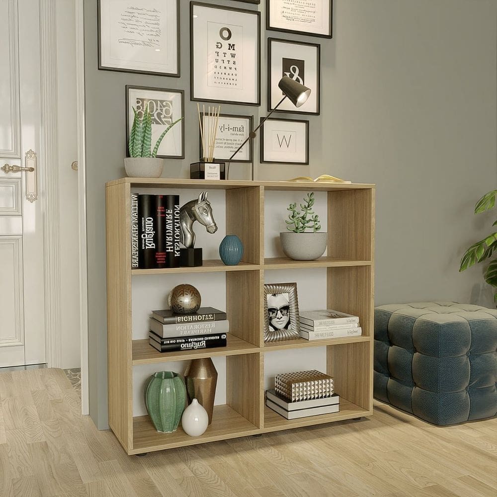 Estante Livreiro 6 Nichos Geórgia