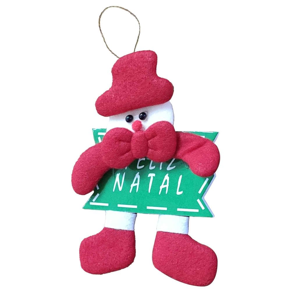 Enfeite para Arvore de Natal ou Porta Pendente Decoração com Placa Feliz Natal Casa Festas Apartamento